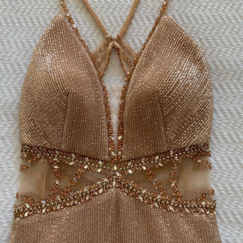 Evening gown ROSE GOLD